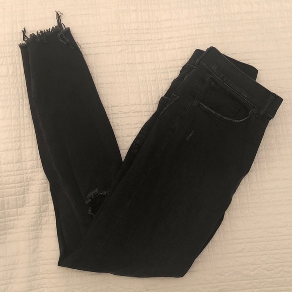 Express Denim - Express Extreme High Rise Vintage Black Ankle Jean